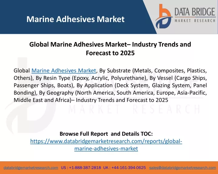 marine adhesives market