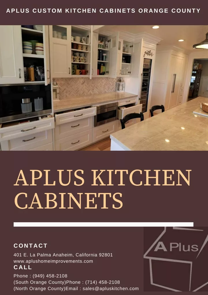 aplus custom kitchen cabinets orange county