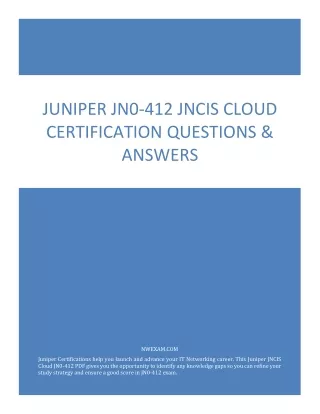 juniper jn0 412 jncis cloud certification