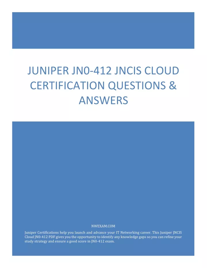 juniper jn0 412 jncis cloud certification