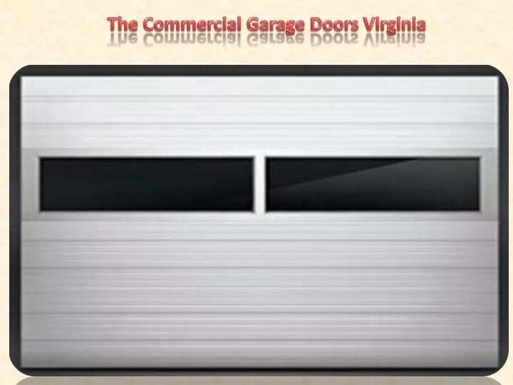 the commercial garage doors virginia