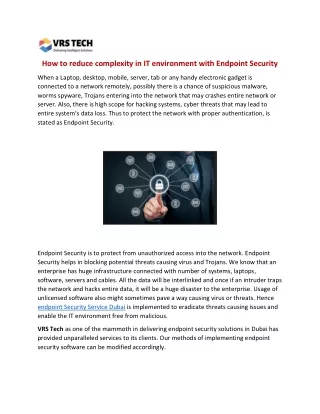 how to reduce complexity in it environment with