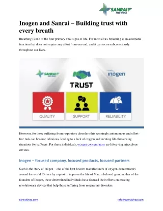 inogen and sanrai building trust with every breath