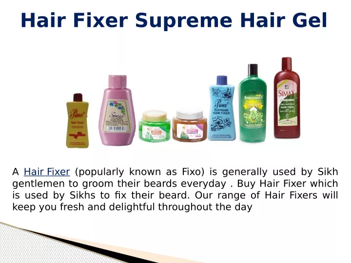 hair fixer supreme hair gel