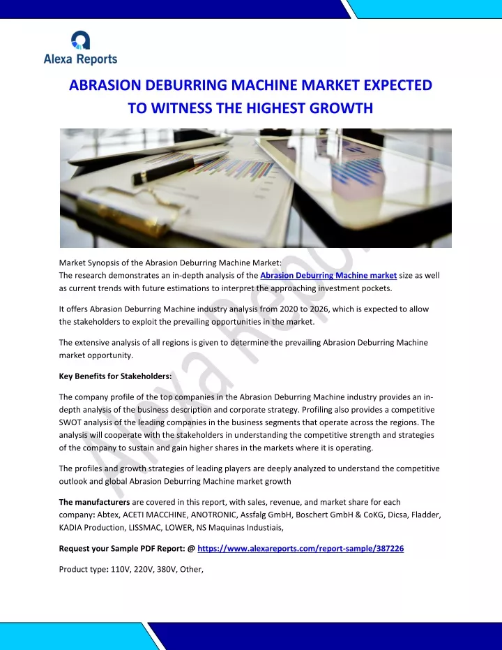 abrasion deburring machine market expected