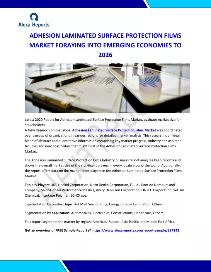 adhesion laminated surface protection films