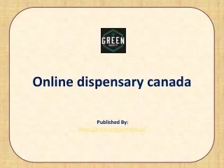 Online dispensary canada