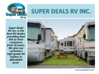 First-Rated Used Campers For Sale In GA!!