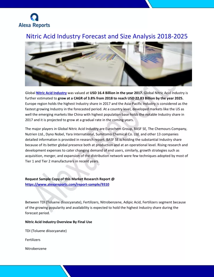 nitric acid industry forecast and size analysis