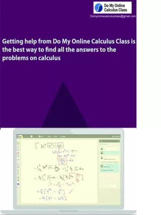 Getting help from Do My Online Calculus Class is the best way to find all the answers to the problems on calculus