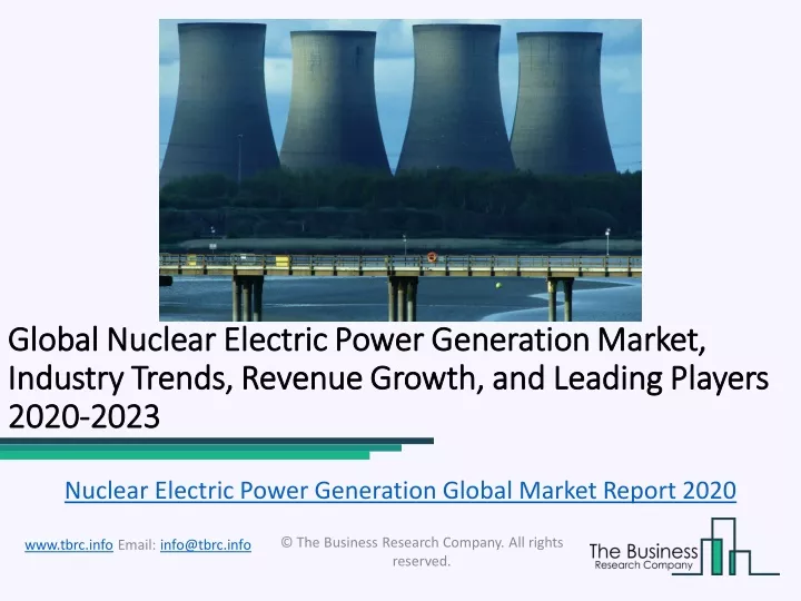 global global nuclear electric power generation