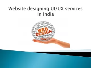 Website designing ui/ux services in india