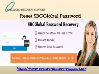 How to reset SBCGlobal password