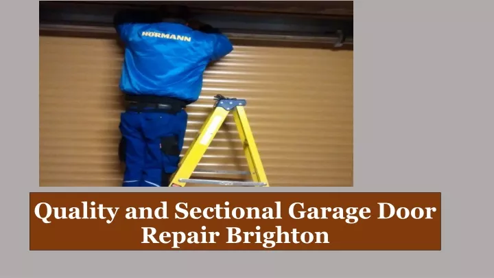 quality and sectional garage door repair brighton
