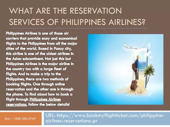 what are the reservation services of philippines airlines