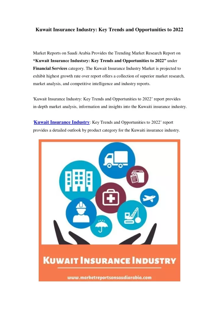 kuwait insurance industry key trends