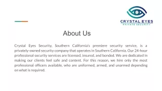 Crystal Eyes Security Services