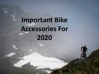 Essential bicycle accessories for 2020
