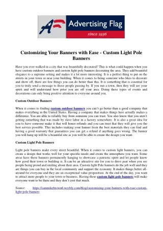customizing your banners with ease custom light