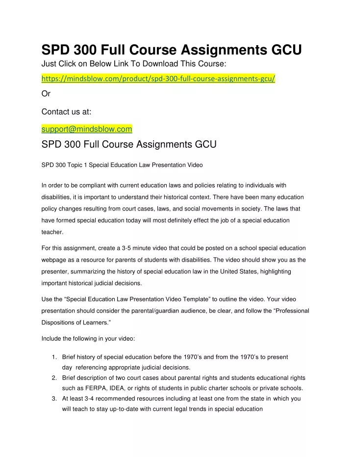 spd 300 full course assignments gcu just click