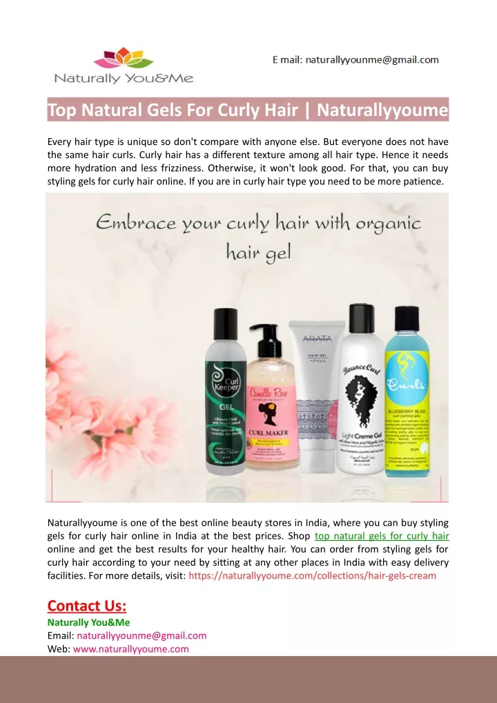top natural gels for curly hair naturallyyoume