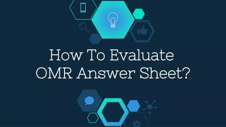 how to evaluate omr answer sheet
