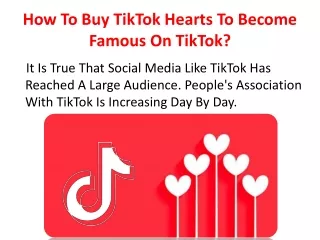 How To Buy TikTok Hearts To Become Famous On TikTok?