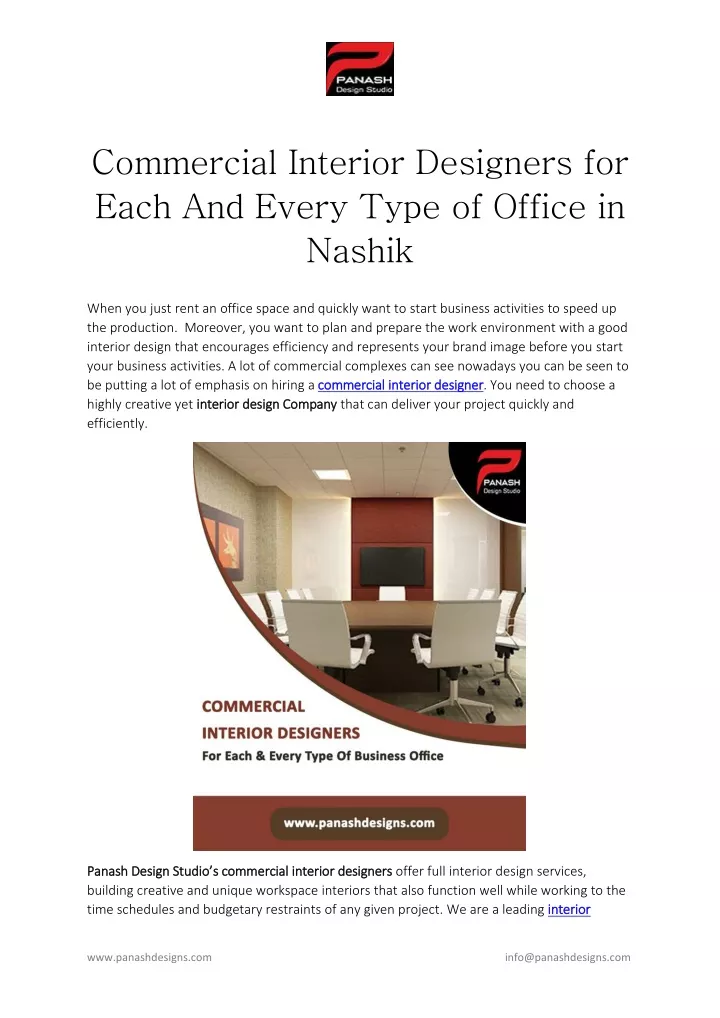 commercial interior designers for each and every
