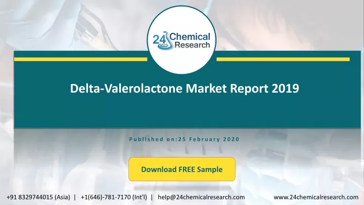 delta valerolactone market report 2019