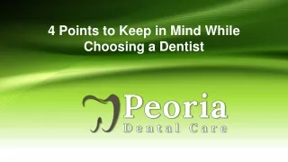 4 Points to Keep in Mind While Choosing a Dentist