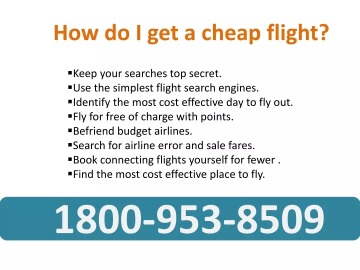 how do i get a cheap flight