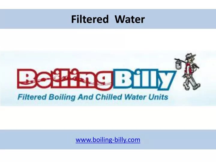 filtered water