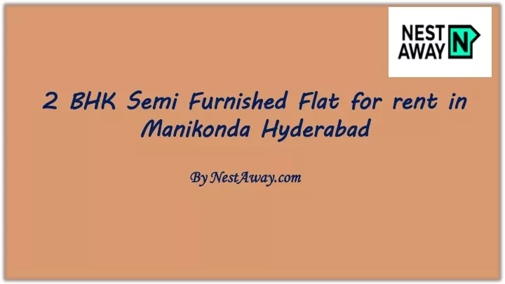 2 bhk semi furnished flat for rent in manikonda