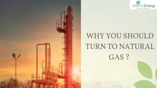 WHY YOU SHOULD TURN TO NATURAL GAS ?