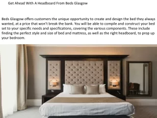 Get Ahead With A Headboard From Beds Glasgow