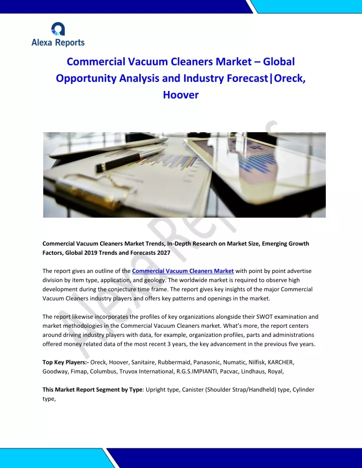 commercial vacuum cleaners market global