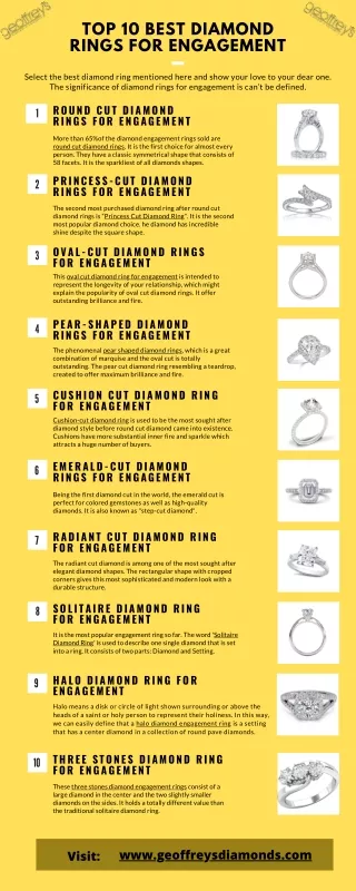 TOP 10 BEST DIAMOND RINGS FOR ENGAGEMENT