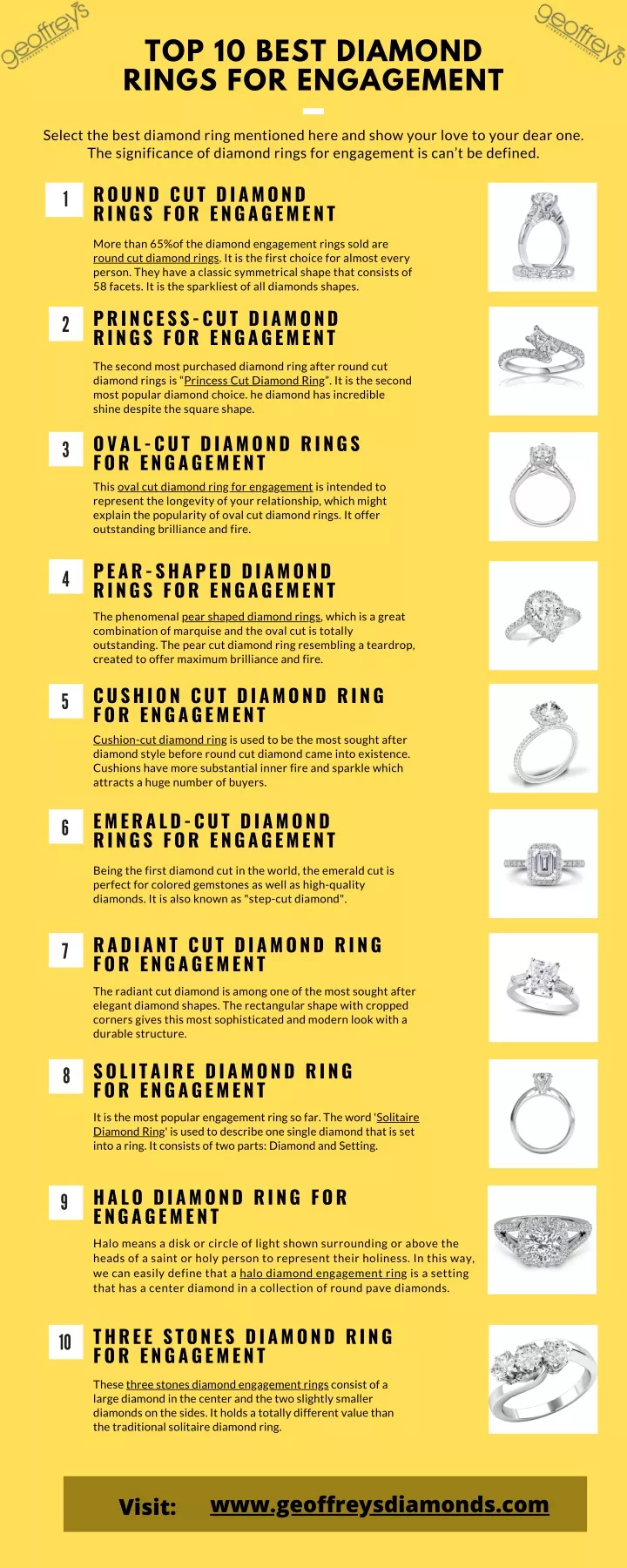 top 10 best diamond rings for engagement