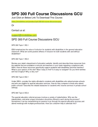 spd 300 full course discussions gcu just click