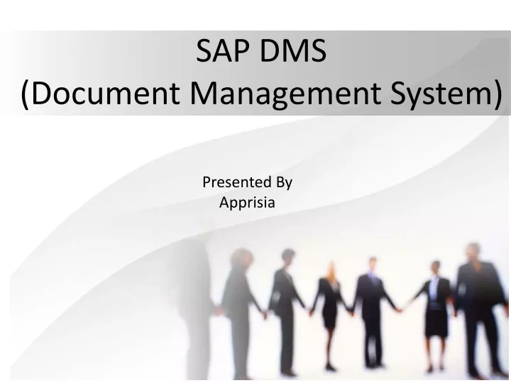 sap dms document management system