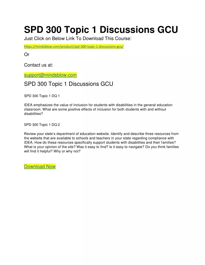 spd 300 topic 1 discussions gcu just click