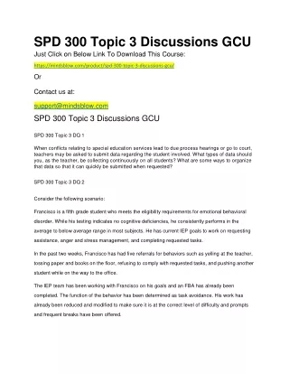 spd 300 topic 3 discussions gcu just click