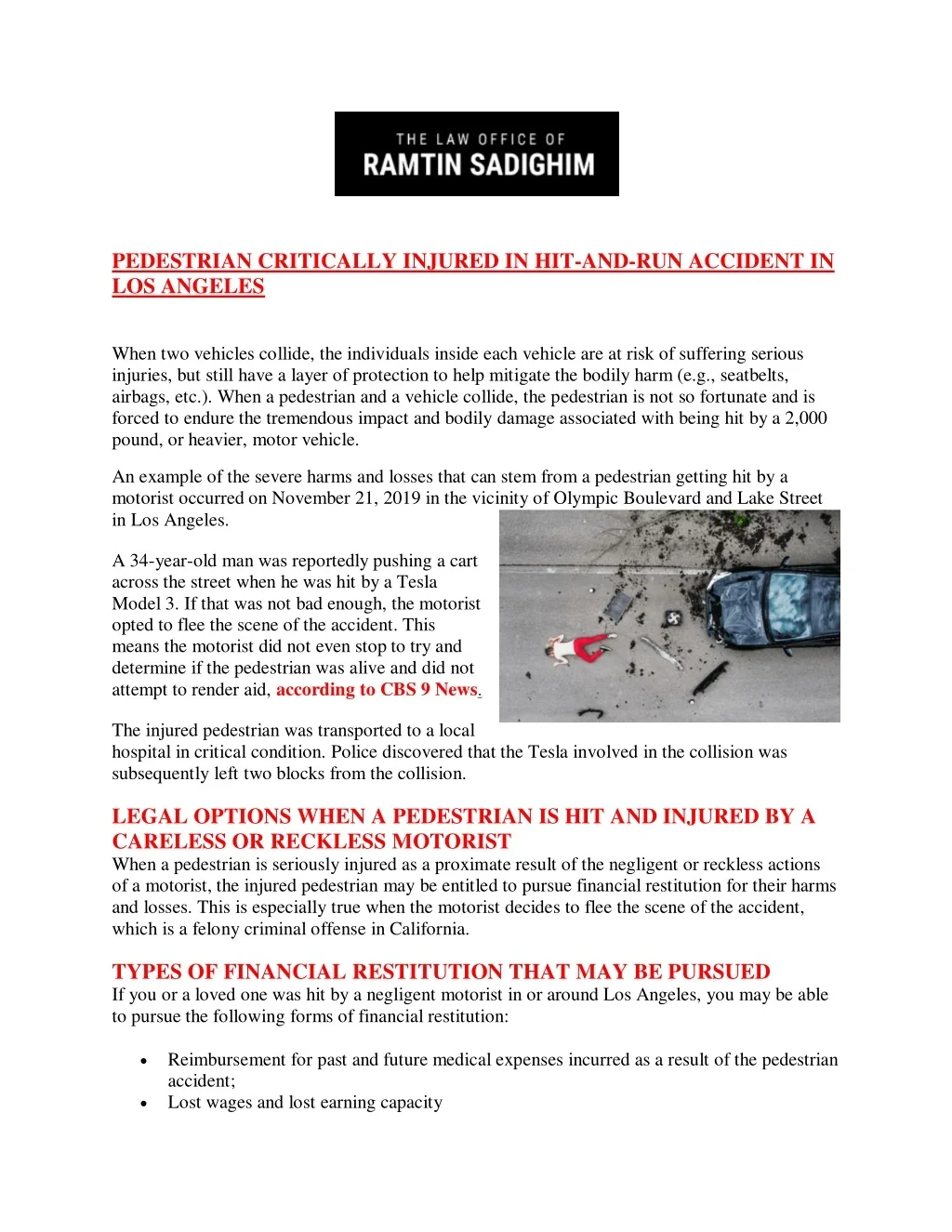 PPT - PEDESTRIAN CRITICALLY INJURED IN HIT-AND-RUN ACCIDENT IN LOS ...