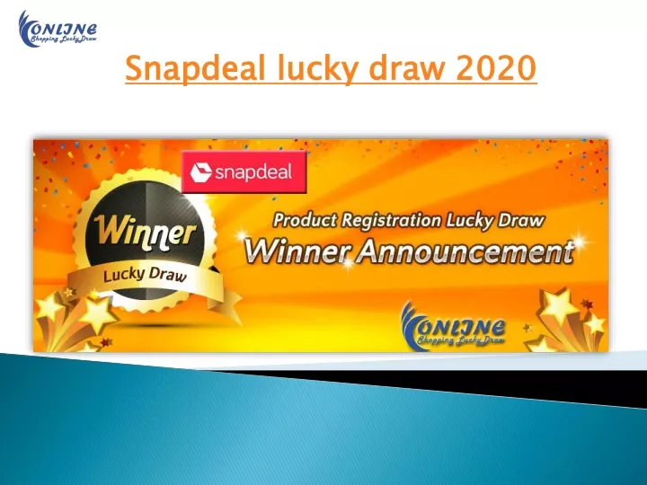 snapdeal lucky draw 2020