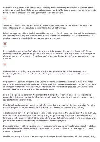 composing a blog can be quite a enjoyable