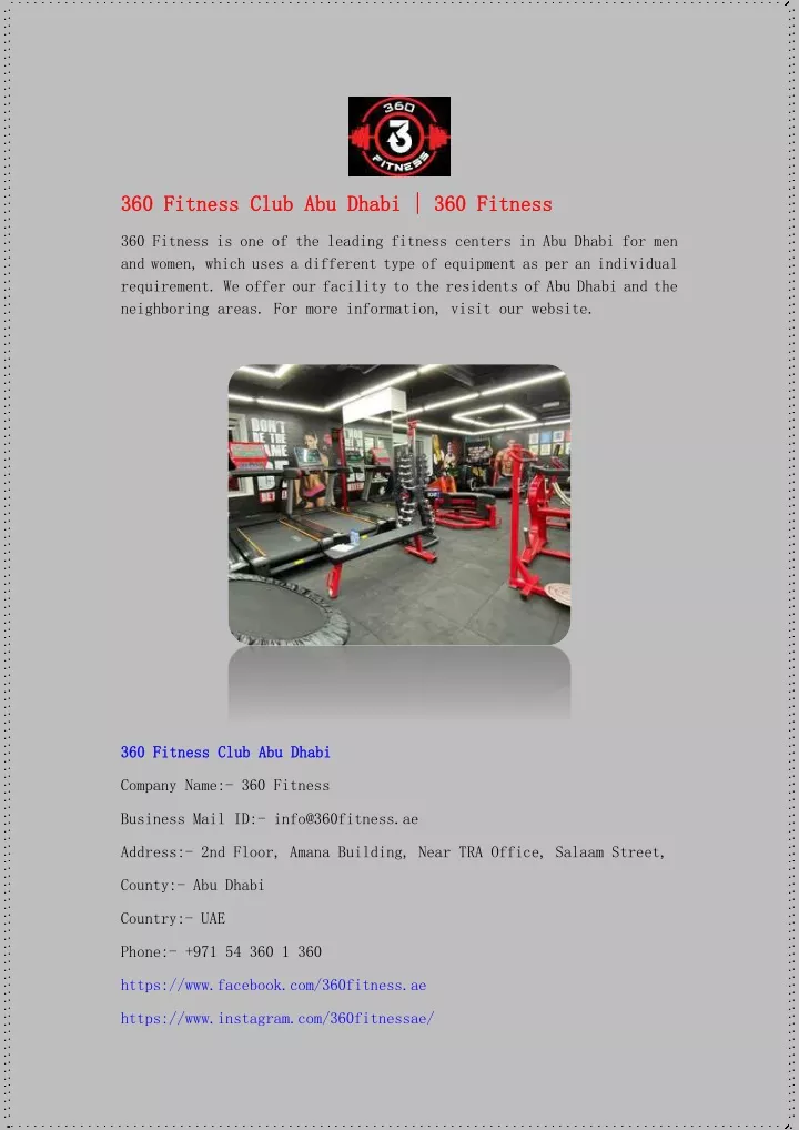 360 fitness club abu dhabi 360 fitness