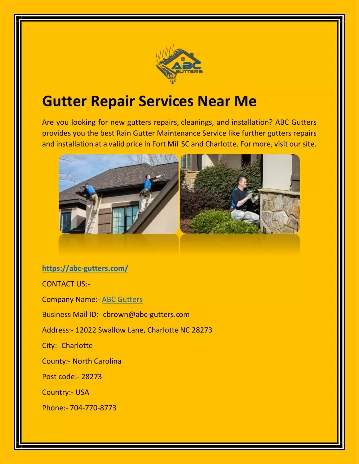 gutter repair services near me