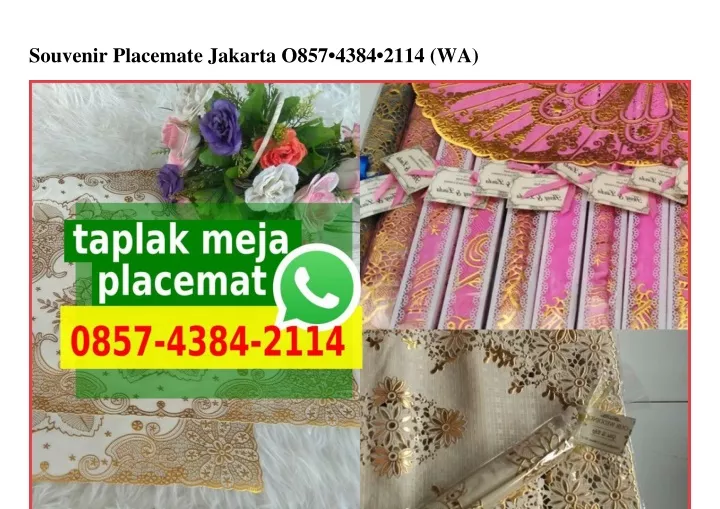 souvenir placemate jakarta o857 4384 2114 wa