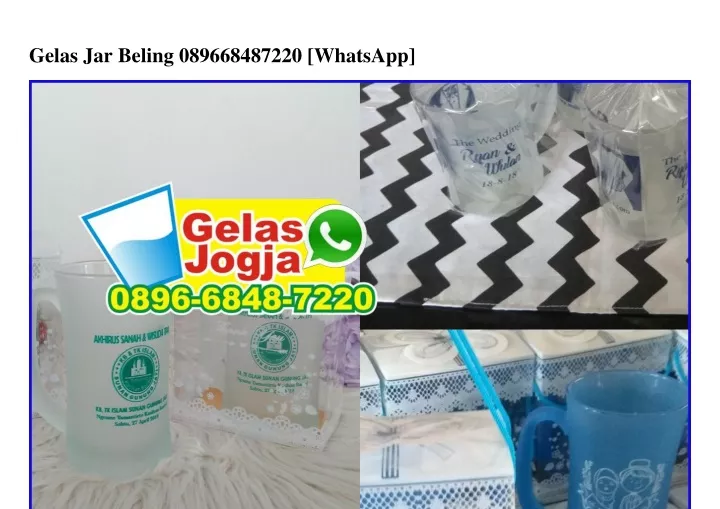 gelas jar beling 089668487220 whatsapp