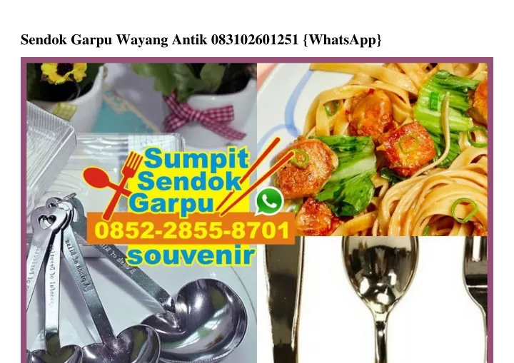sendok garpu wayang antik 083102601251 whatsapp